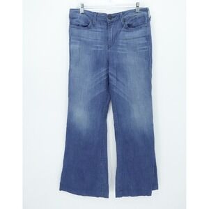 True Religion Jeans Womens 31 Blue‎ Flare Made USA Stretch Denim Classic Y2K